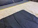 3 pc Quilted Reversible Bed Spread Set -Elegant straight