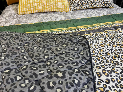 Quilted Reversible Bed Spread Set - Multi patchh