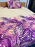 Cotton Single Bed Sheet With 1 Pillow -Purple rani
