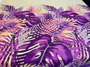 Cotton Single Bed Sheet With 1 Pillow -Purple rani