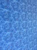 Cotton Single Bed Sheet With 1 Pillow -Blue rangoli