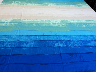 Cotton Single Bed Sheet With 1 Pillow -Marble patchez