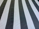 Cotton Single Bed Sheet With 1 Pillow -Grey nd white strips
