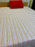 Cotton Single Bed Sheet With 1 Pillow -Multi liner