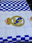 Cotton Single Bed Sheet With 1 Pillow -Real Madrid flown