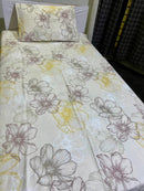 Satin Single Bed Sheet With 1 Pillow -Rounder