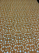 Cotton Single Bed Sheet With 1 Pillow -Orange polka