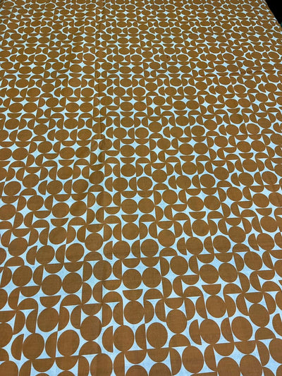 Cotton Single Bed Sheet With 1 Pillow -Orange polka