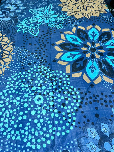 Cotton Single Bed Sheet With 1 Pillow -Basanti