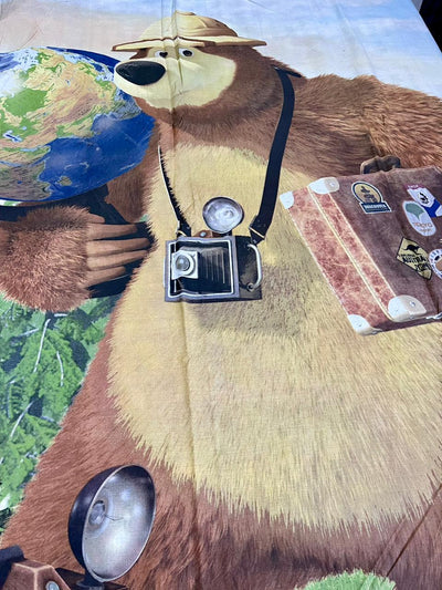 Cartoon Character Bed Sheet - Masha and bear together