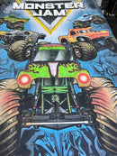 Cartoon Character Bed Sheet - Monster jam