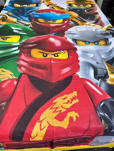 Cartoon Character Bed Sheet -Ninja’s revenge