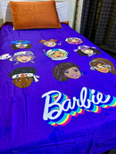 Cartoon Character Bed Sheet -Barbie stages.