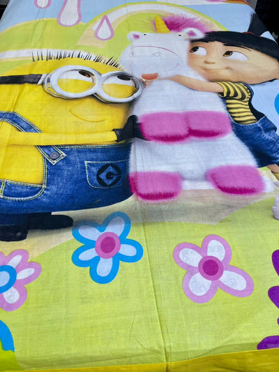 Cartoon Character Bed Sheet -Minion’s pet