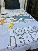 Cartoon Character Bed Sheet -Tom and jerry’ fight
