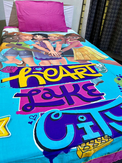 Cartoon Character Bed Sheet -Friends forever