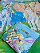 3Pc Cartoon Character Bed Sheet -Bayala. Returns