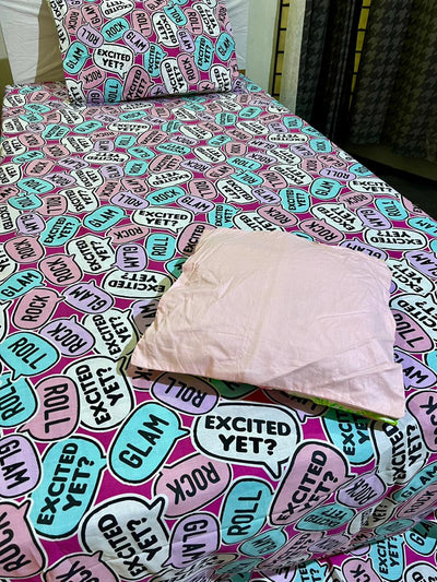 3 Pc Cartoon Character Bed Sheet -Mode swings