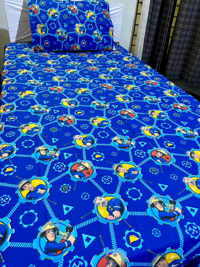 Cartoon Character Bed Sheet -Tools master