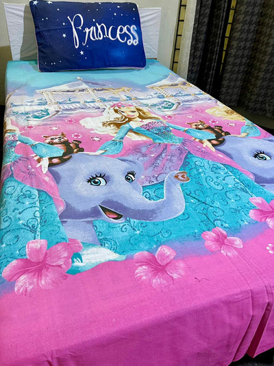 Cartoon Character Bed Sheet -Princess confess