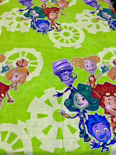 Cartoon Character Bed Sheet -Dolls party
