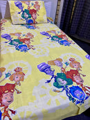 Cartoon Character Bed Sheet -Dolls party 2