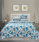5 Pieces Reversible Bed Spread Set  - Jamison Floral