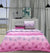 4 Pillow CottonBed Sheet - Wisteria Leaf
