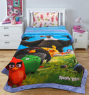 Cartoon Character Bed Sheet - Angry Birds