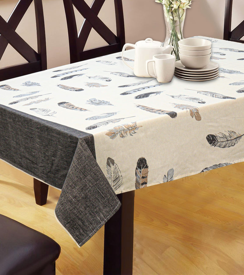 Digital Printed Table Cover(6-8 Seater) - Feathers