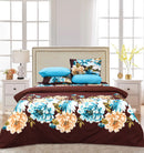 4 Pillow Cotton Bed Sheet - Aloha Flower
