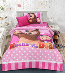 Cartoon Character Bed Sheet -Masha and the Bear