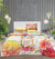 Quilted Reversible350 GSM Winter Bed Spread Set - Flowers Valley