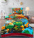 Clearance 3 Pieces Single Cartoon Reversible Bed SpreadSet - Turtles