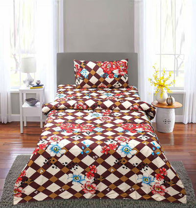 Single Bed Sheet With 1 Pillow - 00E45