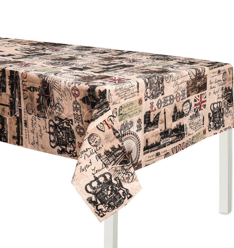 Digital Printed Table Cover For 6 & 8 Seater - London