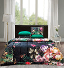 Quilted Reversible Bed Spread Set - Blooms