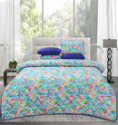 Quilted Reversible Summer Bed Spread Set - jaL Fish