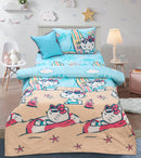 Cartoon Character Bed Sheet - Hello Kitty Beach