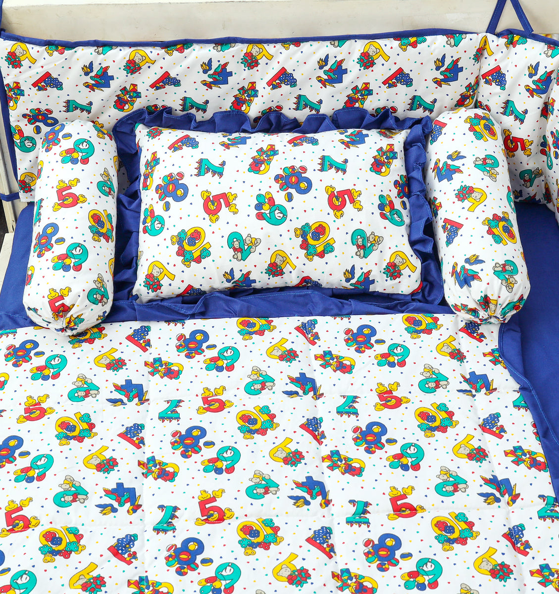 Baby Cot Set Numeric TextileTribe