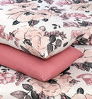 4 Pillow Cotton Satin Bed Sheet - Stella Roses