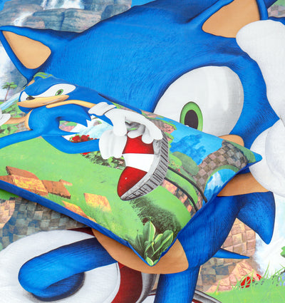 Cartoon Character Bed Sheet - Sonic Grows