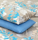 4 Pillows Digital satin Bed Sheet - Glowing Floral