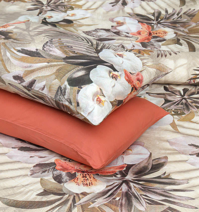 4 Pillow Cotton Bed Sheet - Flower Kingdome