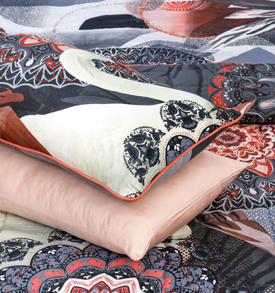 Quilted Reversible Bed Spread Set - Etro Dark