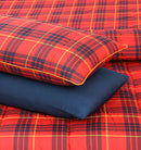 Quilted Reversible350 GSM Winter Bed Spread Set - RED BERBURRY