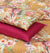 4 Pillow Digital Cotton Satin Bed Sheet - Mustard Colours