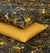 Quilted Reversible Bed Spread Set - Stencil Gold