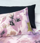 4 Pillow Digital Cotton Satin Bed Sheet - Purple calm