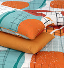 Quilted Reversible Summer Bed Spread Set - Multi Colour